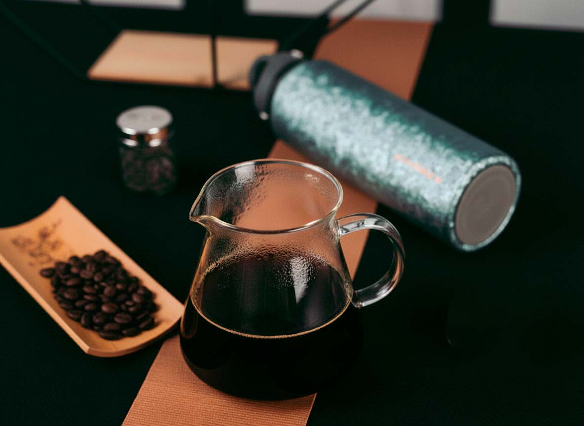 Titanium Bottle coffee